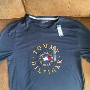 Tommy Hilfiger Mens T-Shirt, Blue Color, XL